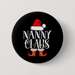 Nanny Claus Santa Lustige Weihnachten Familien-Pyj Button
