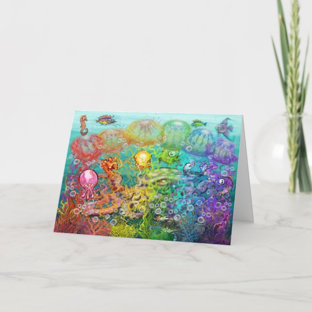 Nanny Octopus Card Karte (Vorderseite)
