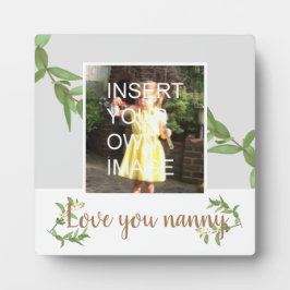 Nanny Oma Liebe Fotoplatte