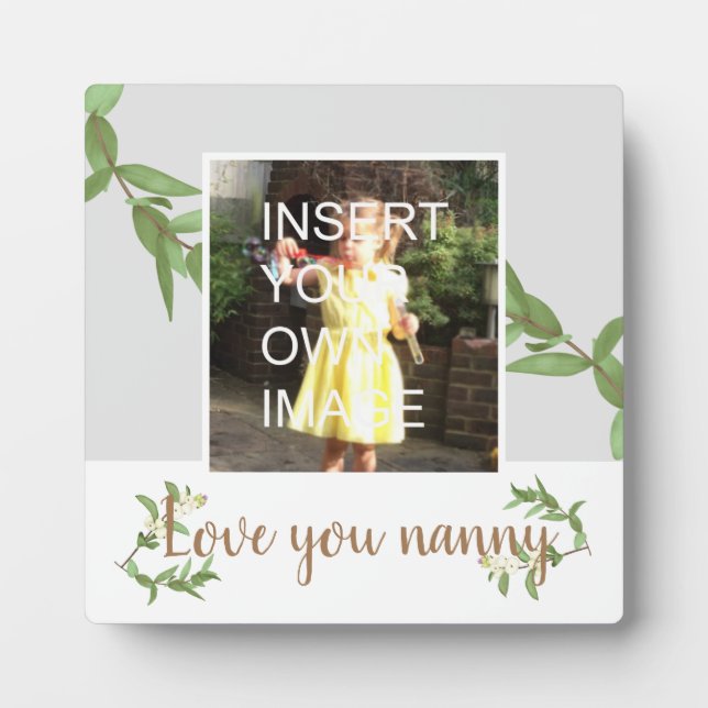 Nanny Oma Liebe Fotoplatte (Vorderseite)