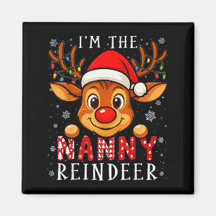 Nanny Rentier Weihnachten Familie passende Pyjama Magnet
