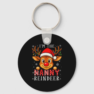 Nanny Rentier Weihnachten Familie passende Pyjama Schlüsselanhänger