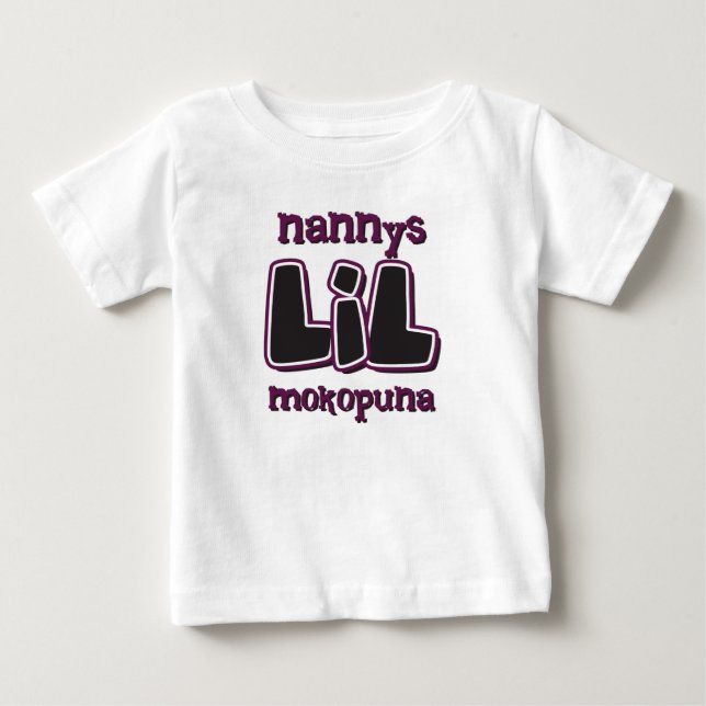 Nannys LIL Mokopuna Baby T-shirt (Vorderseite)