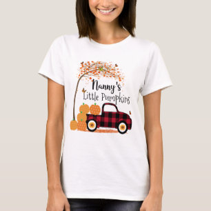 Nanny's Little Pumpkins Red Truck Herbst T-Shirt