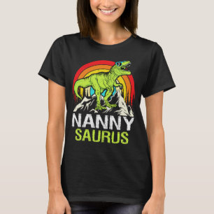 Nannysaurus Dinosaur T Rex Nanny Saurus Grandma T-Shirt