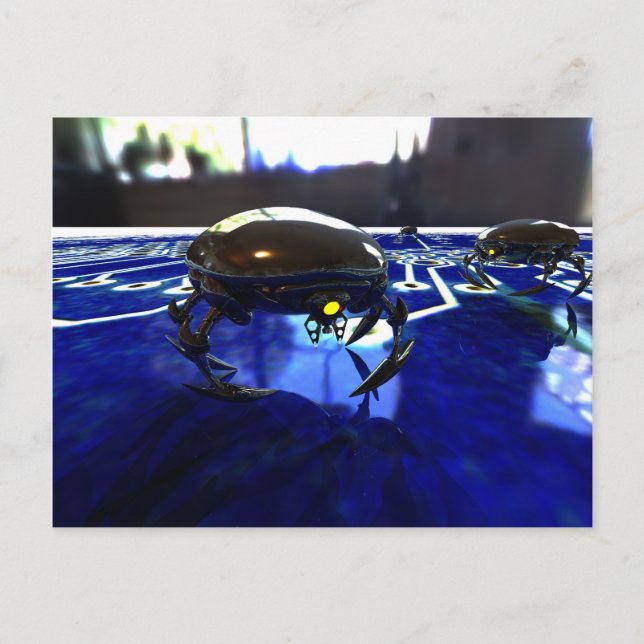 Nano Bots Postcard Postkarte (Vorderseite)