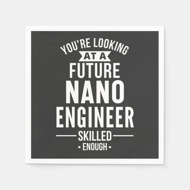 NANO-Geschenk für Ingenieure Serviette (Vorderseite)
