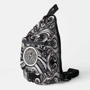 Nanometer Botanical Kariert Geometric Taiwan Crossbody Bag