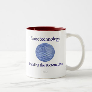 Nanotechnologie: Gebäude das Endergebnis. (1) Zweifarbige Tasse