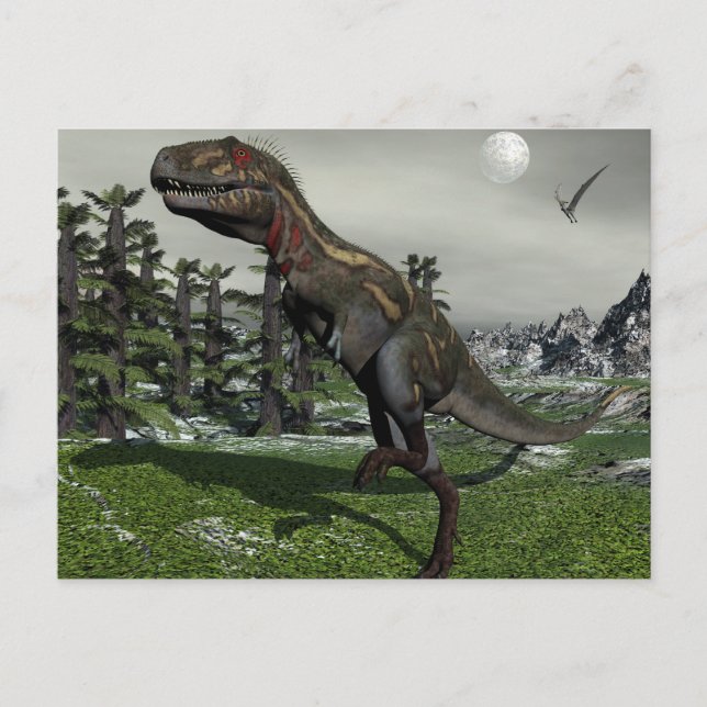 Nanotyrannus dinosaur - 3D rendern Postkarte (Vorderseite)