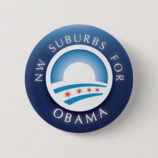 Nanowatt-Vororte für Obama-Knopf Button (Vorderseite)