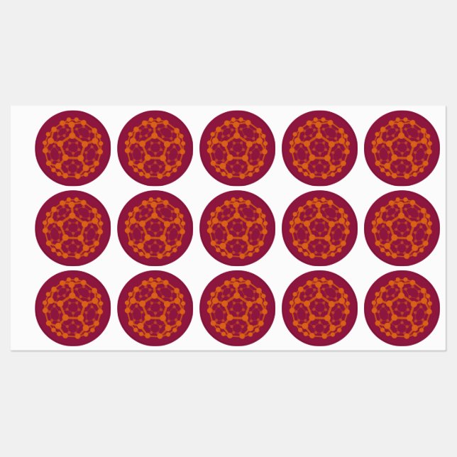Nanowissenschaft Fullerene Etiketten (Blatt)