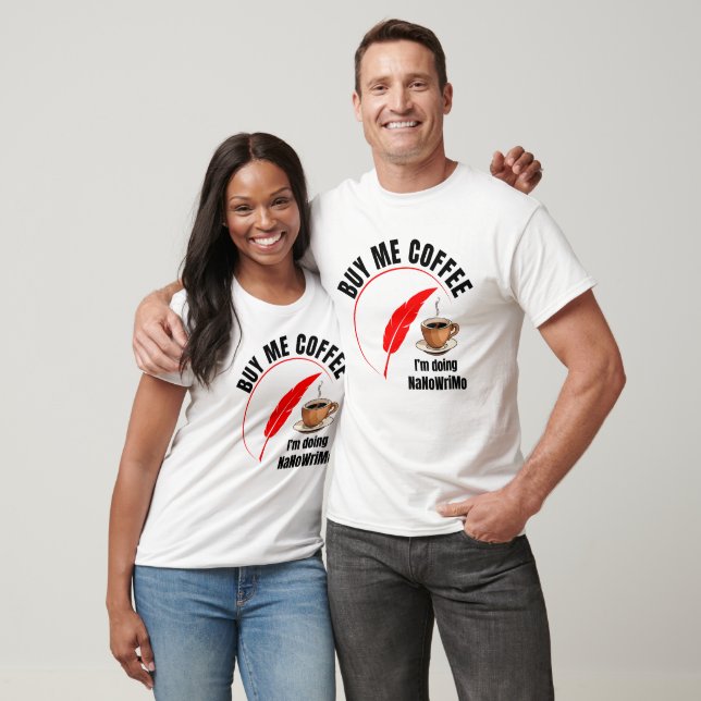 NaNoWriMo KAUFEN ME COFFEE Author T-Shirt (Unisex)