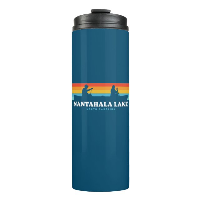 Nantahala Lake North Carolina Canoe Thermosbecher (Vorderseite)