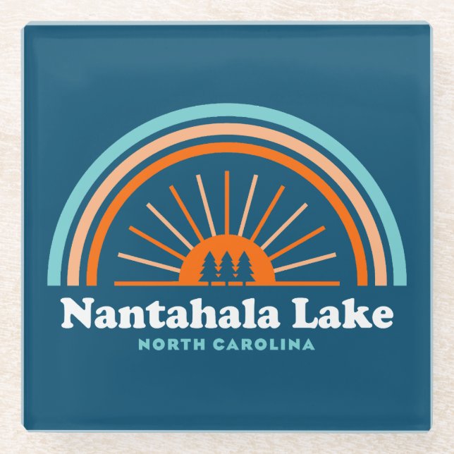 Nantahala Lake North Carolina Rainbow Glasuntersetzer (Vorderseite)