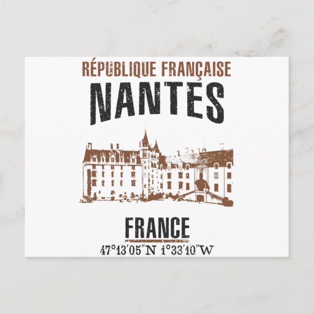 Nantes Postkarte (Vorderseite)