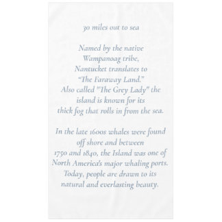 Nantucket 30 Meilen bis zum Sea Tablecloth Tischdecke