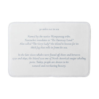 Nantucket 30 Meilen bis zur Sea Bath Mat Badematte