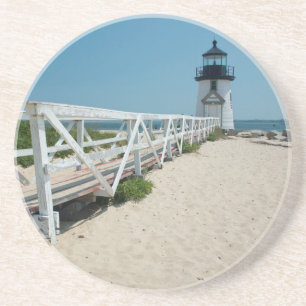 Nantucket. Alter hölzerner Leuchtturm Untersetzer