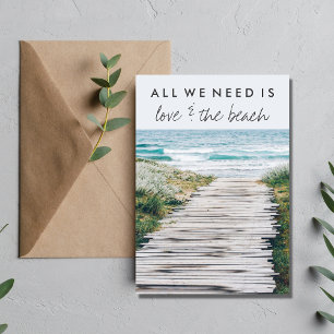 Nantucket Beach Eloped Mariage Faire-part