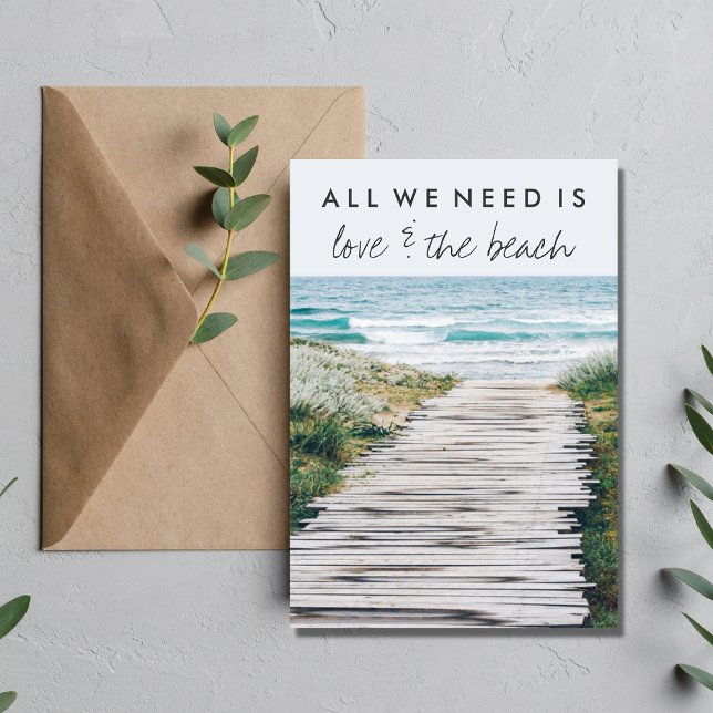 Nantucket Beach Eloped Wedding Ankündigung (Von Creator hochgeladen)