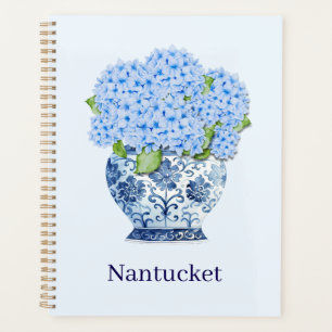 Nantucket Blaue Hortensien Chinoiserie Vase Planer