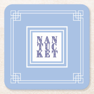 Nantucket Blues Paper Untersetzer