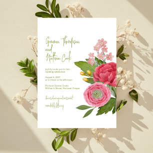Nantucket Blumenstrauß Hochzeitseinladung Einladung