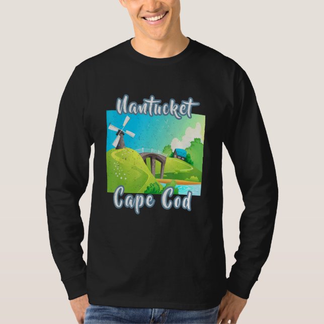 Nantucket Cape Cod Sommerurlaub Alt T-Shirt (Vorderseite)