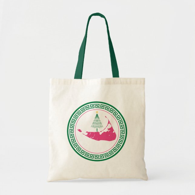 Nantucket Christmas Tote Tragetasche (Vorne)