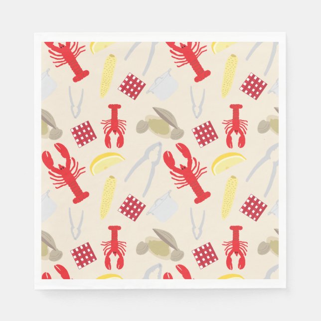 Nantucket Clambake Paper Napkins Serviette (Vorderseite)