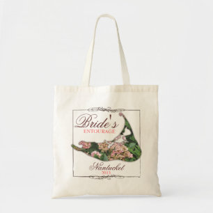 Nantucket das Gefolge der Braut Blumenhochzeit Tragetasche