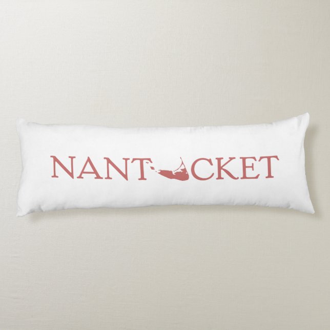 Nantucket des roten umschaltbares Körperkissen (Rückseite)