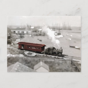 Nantucket Eisenbahn Miniatur Postkarte