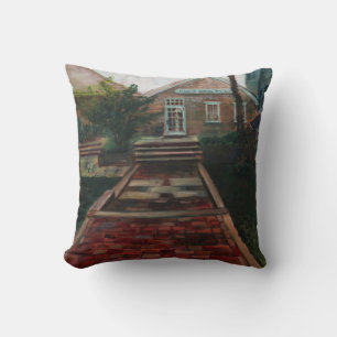 Nantucket Harbour House Village Painting Pillow Kissen