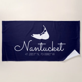 Nantucket Island Beach Handtuchskript Strandtuch