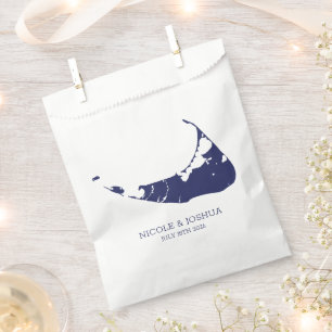 Nantucket Island Wedding Nantucket Navy Geschenktütchen