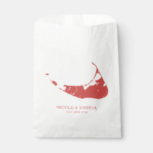 Nantucket Island Wedding Nantucket Red Napkins Geschenktütchen