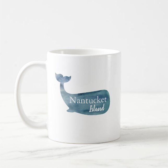 Nantucket Island Whale Est 1659 Tasse (Links)