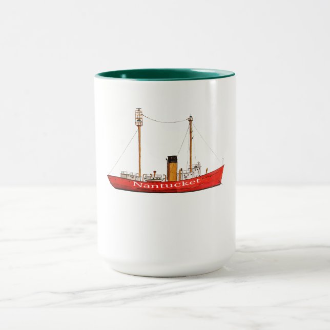 nantucket Lightship-Tasse Tasse (Zentrum)