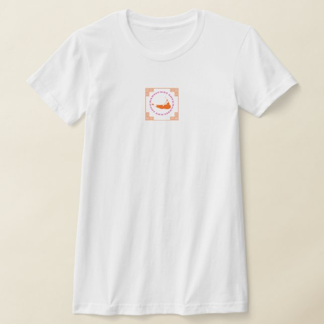 Nantucket Love Orange Bordure Tshirt (Poser)