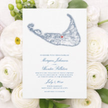 Nantucket MA Map Elegant Navy Blue Wedding