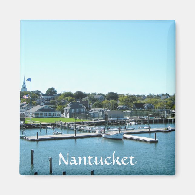 Nantucket Marina Cape Cod MA Frigo Magnet (Devant)