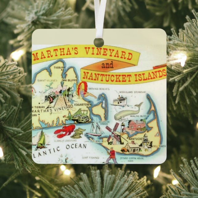 Nantucket Martha's Vineyard Ornament Aus Metall (InSitu)