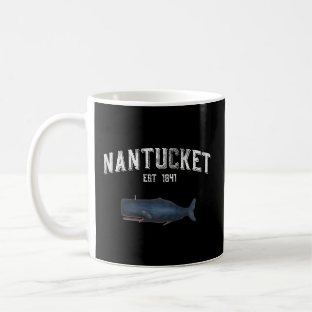 Nantucket Massachusetts Style Whale Kaffeetasse (Links)