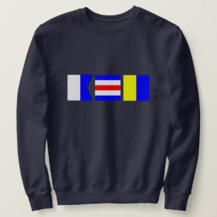 Nantucket-Nautikflagge Sweatshirt