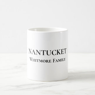 Nantucket Personalized Family Name Mug Kaffeetasse