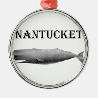 Nantucket Pottwal Silbernes Ornament