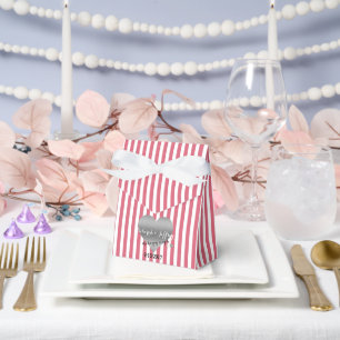 Nantucket Rot-Weiß-Partygeschenk-Schachteln Geschenkschachtel