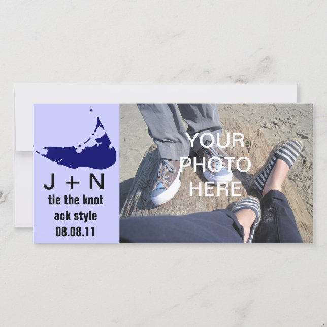 Nantucket Save the Date (Vorderseite)